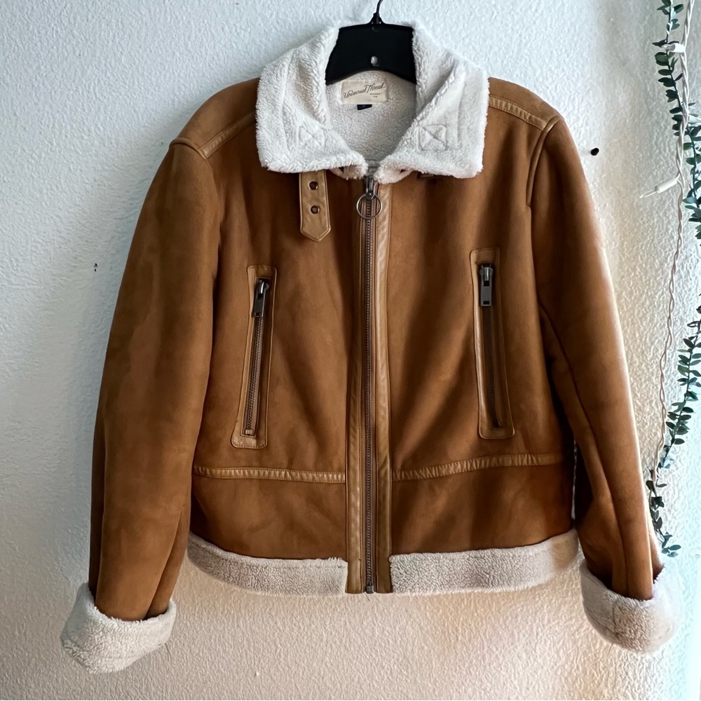 Universal Thread Faux Suede Sherpa Jacket